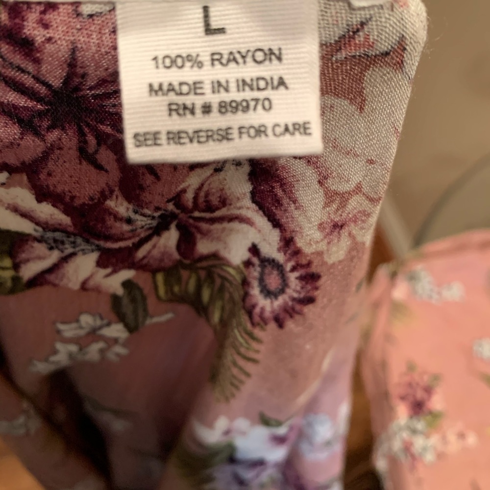 Mauve floral print short set - Picture 4 of 5
